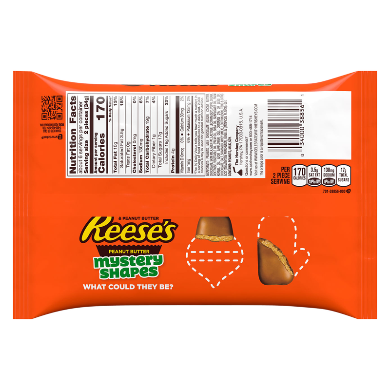 Reese's Peanut Butter Mystery Shapes Snacks Size 7.2oz