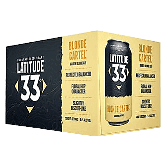Latitude 33 Blonde Cartel Golden Ale 6pk 12oz Can