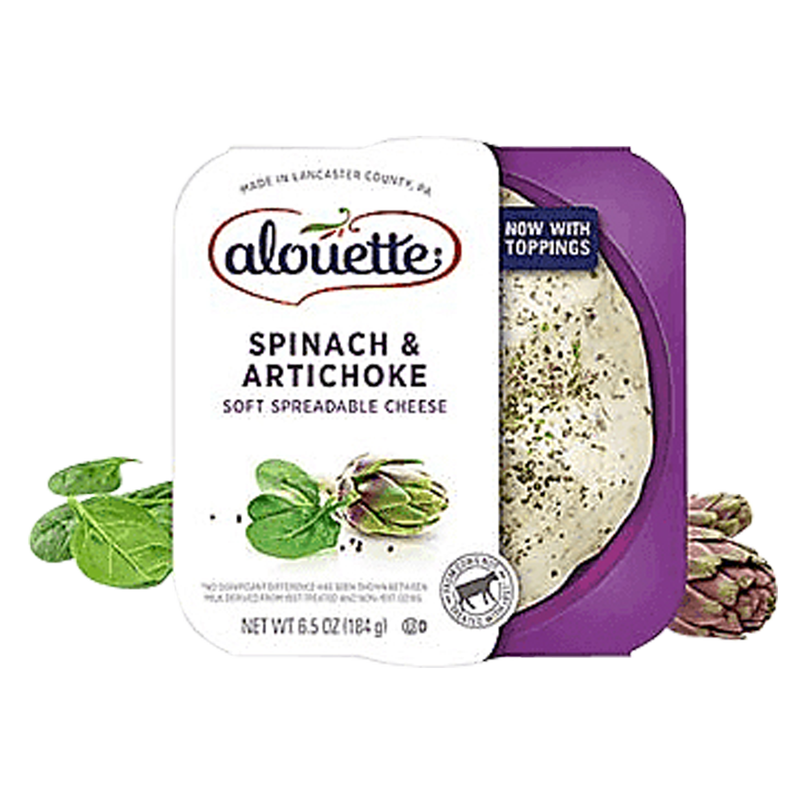 Alouette Spinach & Artichoke Spreadable Cheese - 6.5oz