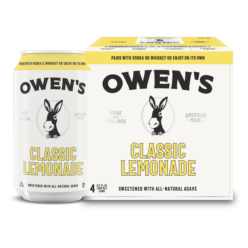 Owen's Classic Lemonade 240ml 4pk Can