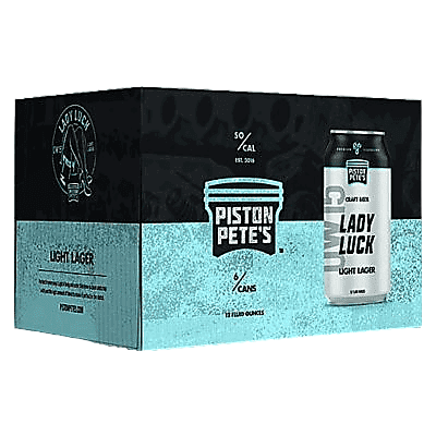 Piston Pete's Lady Luck Light Lager 6pk 12oz Can