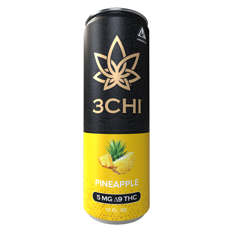 3 Chi Pineapple 5mg THC Drink 4pk 12oz Can
