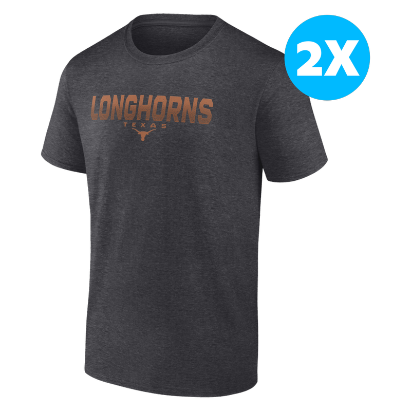 University of Texas Austin Iconic Cotton Battle Scars Short Sleeve Tee-Size 2XL