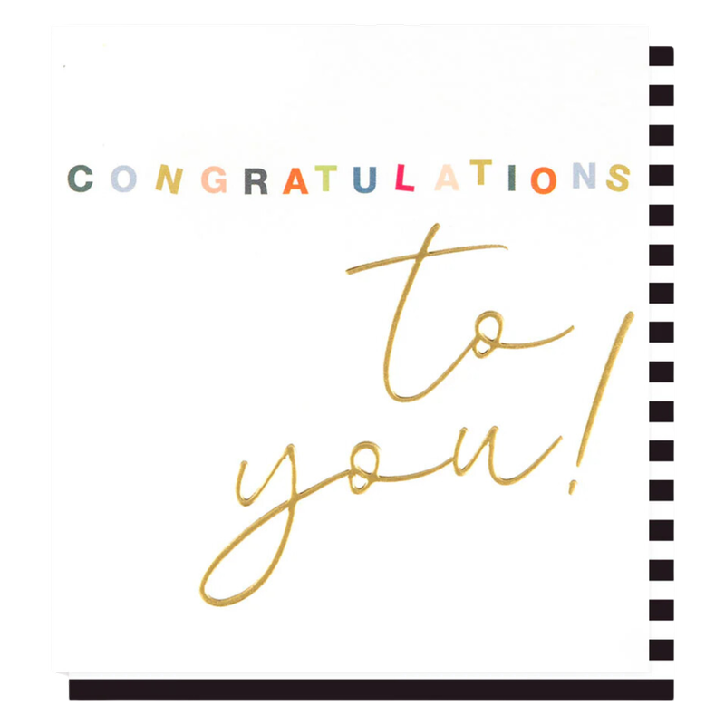Caroline Gardner Congratulations To You Card, 1pcs