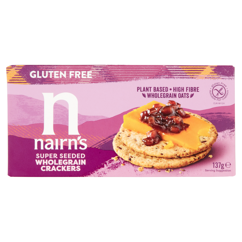 Nairn's Gluten Free Super Seeded Wholegrain Crackers, 137g