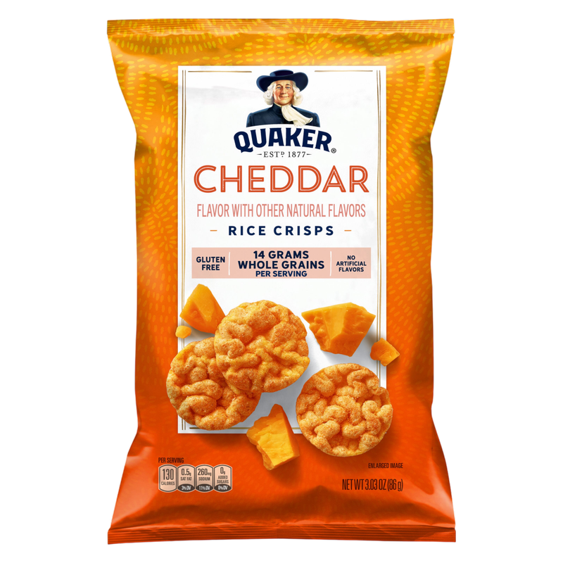 Quaker Rice Crisps Cheddar 3.03oz