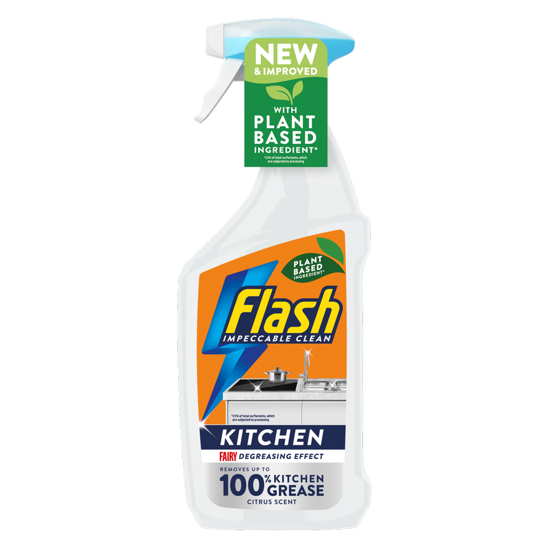 Flash Kitchen Degreaser Cleaning Spray, 800ml