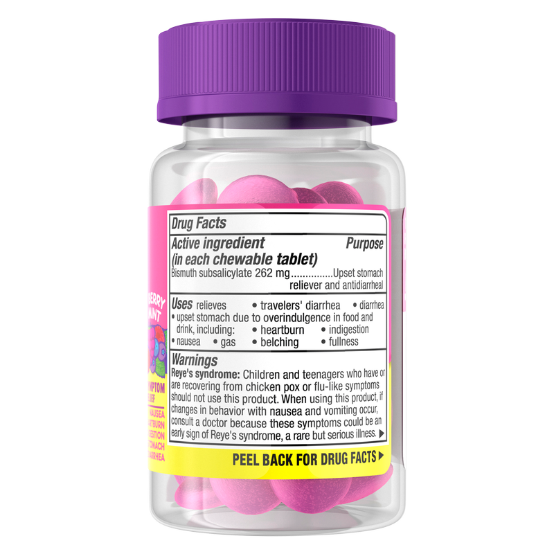 Pepto Bismol Berry Mint Chewable Tablets 24 ct