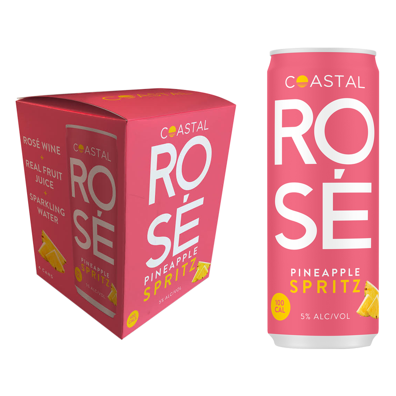 Coastal Spritz Rose Pineapple 4pk 12oz Can 5.0% ABV