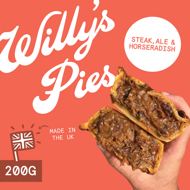 Willy's Pies Steak, Ale & Horseradish, 200g