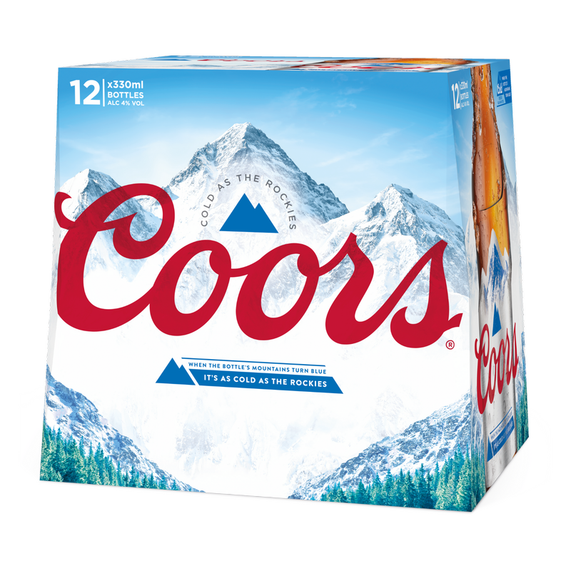 Coors Light Lager, 12 x 330ml