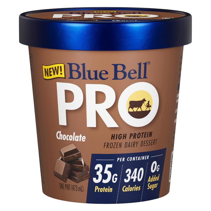 Blue Bell Pro Chocolate Ice Cream Pint 16oz