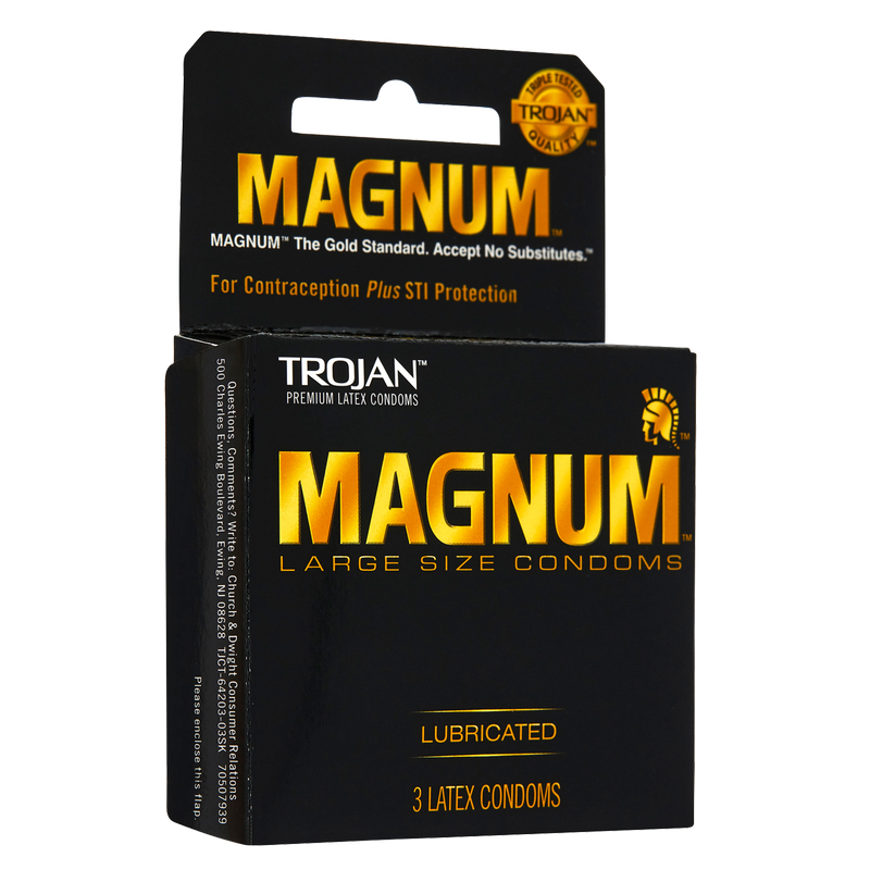 Trojan Magnum Condoms 3ct