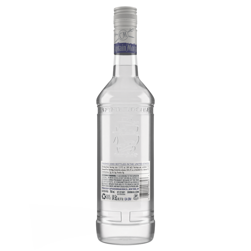 Captain Morgan Silver Spiced Rum 750ml (70 proof)