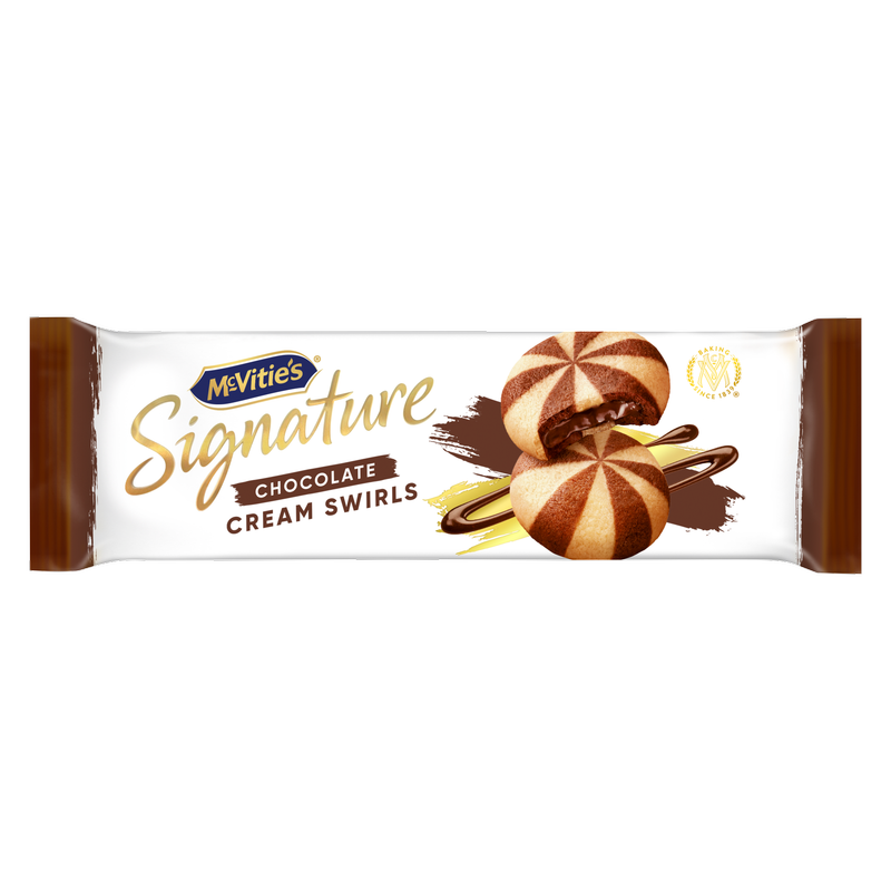 McVitie's Signature Chocolate Cream Swirls Biscuits, 142g