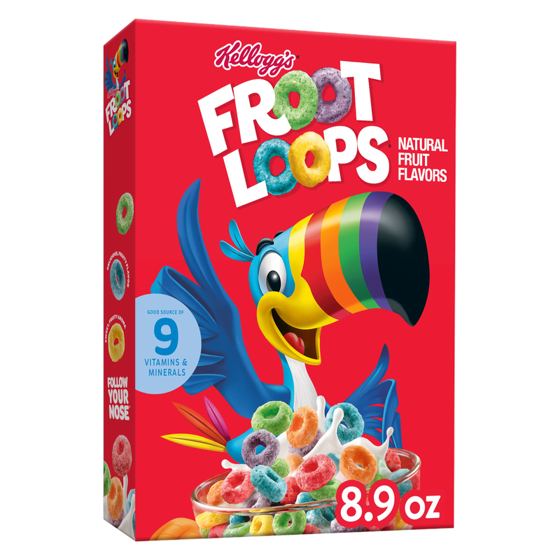 Kellogg's Froot Loops Cereal, 8.9oz. 