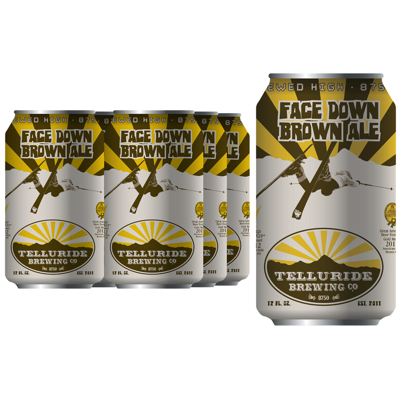 Telluride Brewing Company Face Down Brown Ale 6pk 12oz Can 5.7% ABV