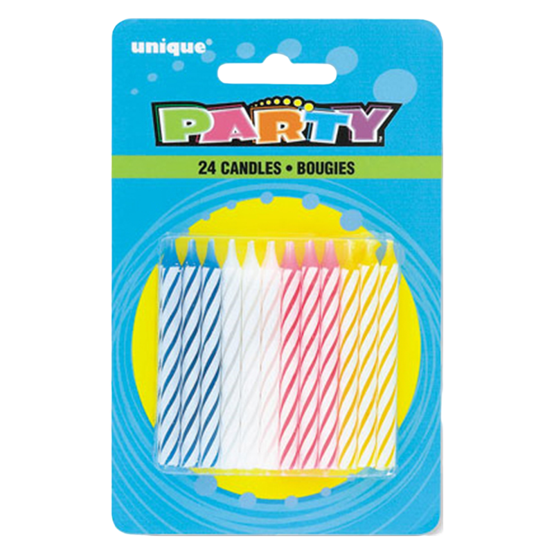 Party Spiral Candles multi