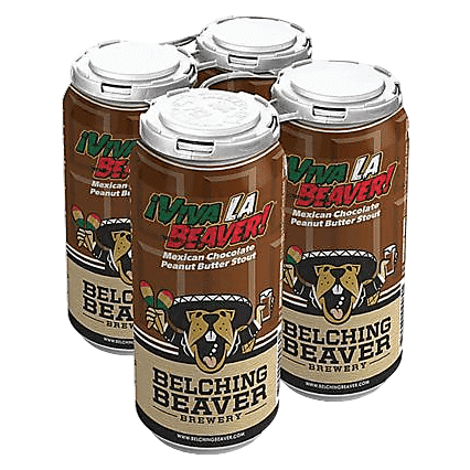 Belching Beaver Viva La Beaver Mexican Peanut Butter Stout 4pk 16oz Can