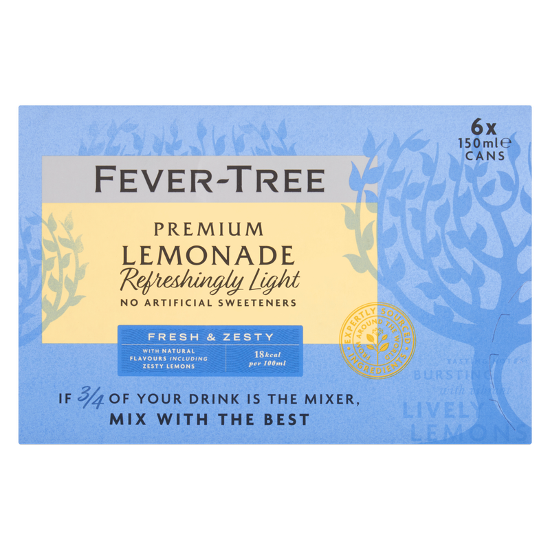 Fever-Tree Premium Lemonade, 6 x 150ml