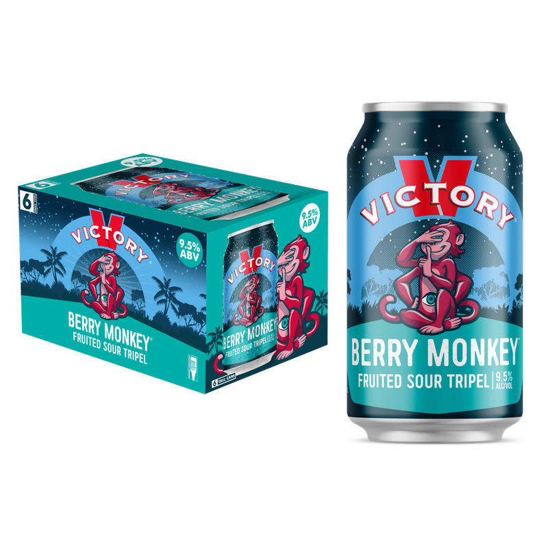 Victory Berry Monkey Fruited Sour Tripel 6pk 12oz Cans 9.5% ABV