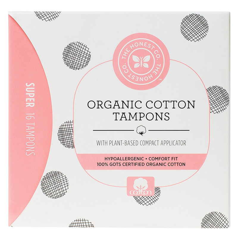 The Honest Company Organic Cotton Tampons Super 16ct