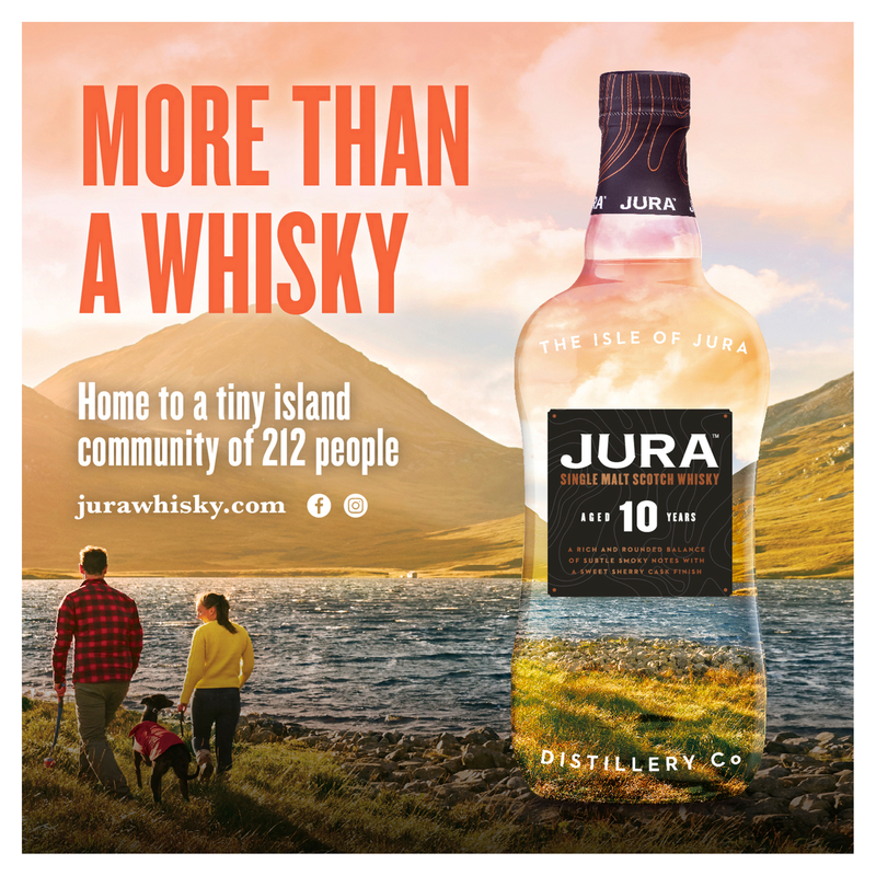 Jura 10 YO Single Malt Islands Scotch Whisky, 70cl