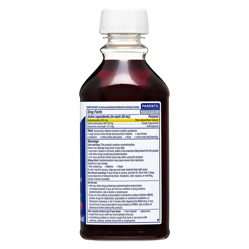 Vicks Nyquil Cold & Flu Relief Cherry Liquid 8oz