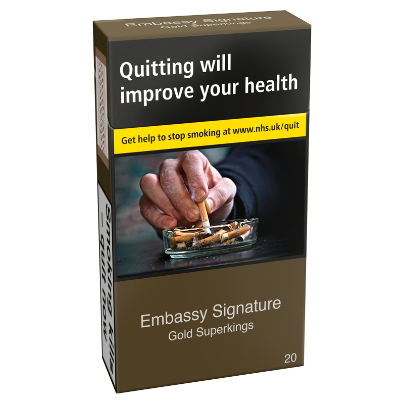 Embassy Signature Gold Superkings Cigarettes, 20pcs