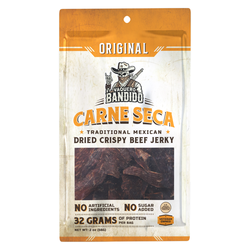 Vaquero Bandido Original Carne Seca, 2oz