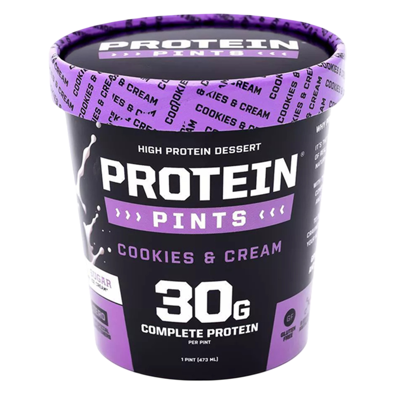 Protein Pints Cookies & Cream Protein Ice Cream 16oz