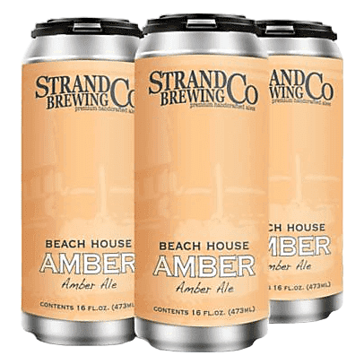Strand Brewing Beach House Amber Ale 4pk 16oz Can