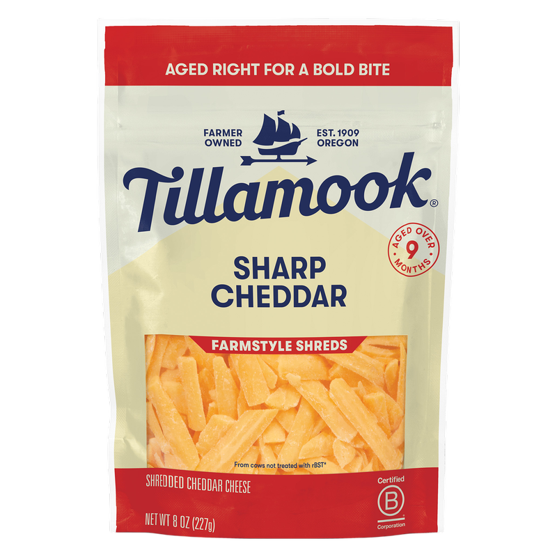 Tillamook Sharp Cheddar Shredded Cheese - 8oz