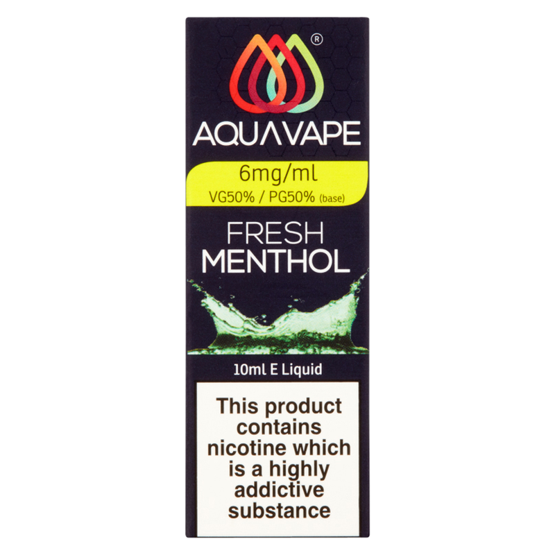 AquaVape Fresh Menthol 6mg/ml, 10ml