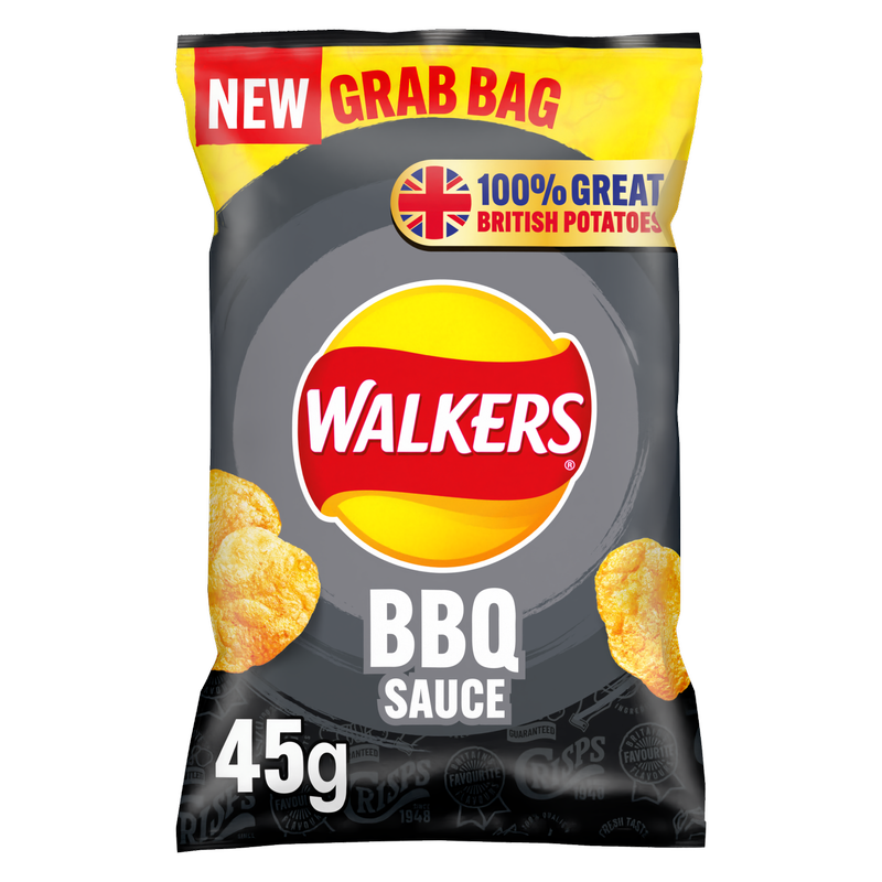 Walkers BBQ Crisps, 45g