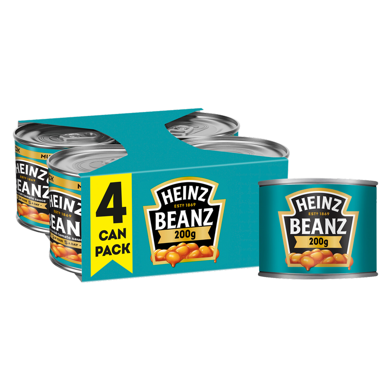 Heinz Beanz in a Rich Tomato Sauce, 4 x 200g
