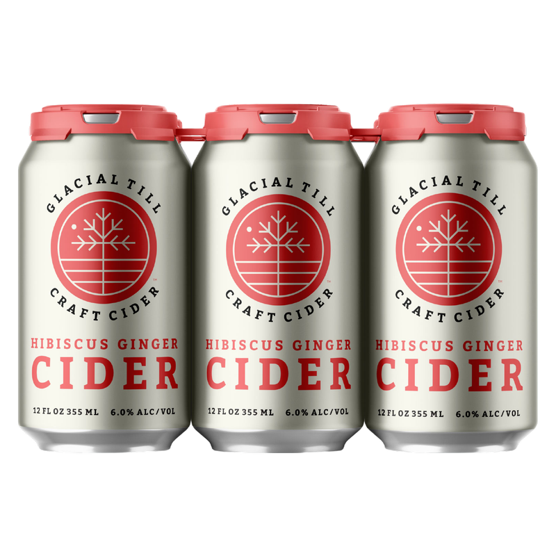 Glacial Till Hibiscus Ginger Cider 6pk 12oz Can 6.0% ABV