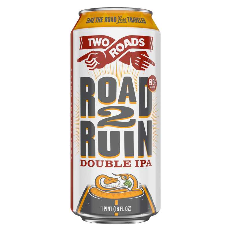 Two Roads Road to Ruin DIPA 4pk 16oz Can 8.0% ABV