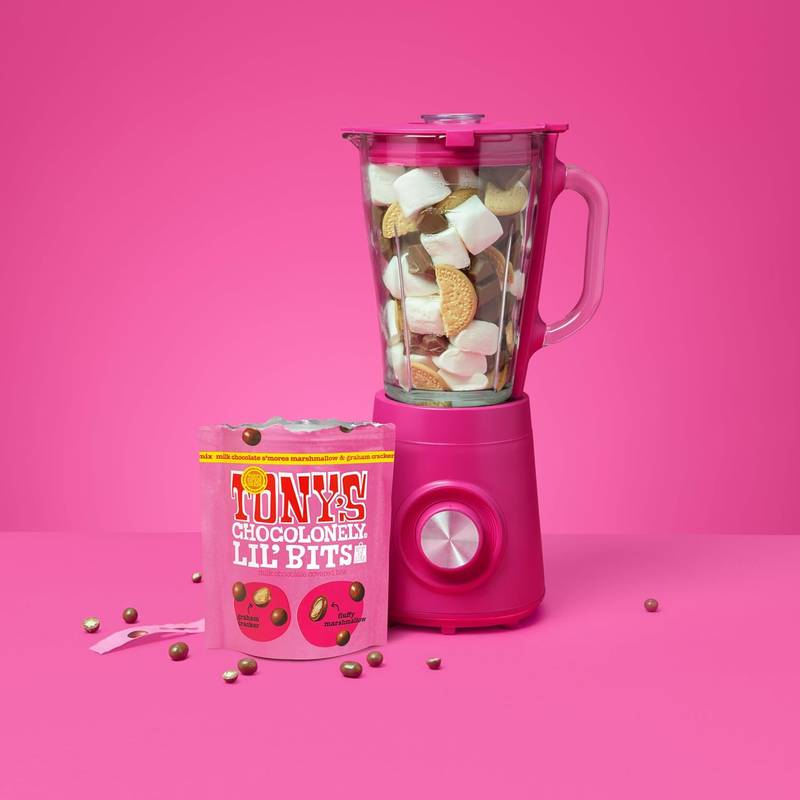 Tony's Chocolonely Lil Bits Milk Chocolate S'mores Mix, 4oz