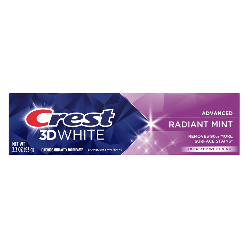Crest 3D White Advanced Radiant Mint Toothpaste 3.3 oz