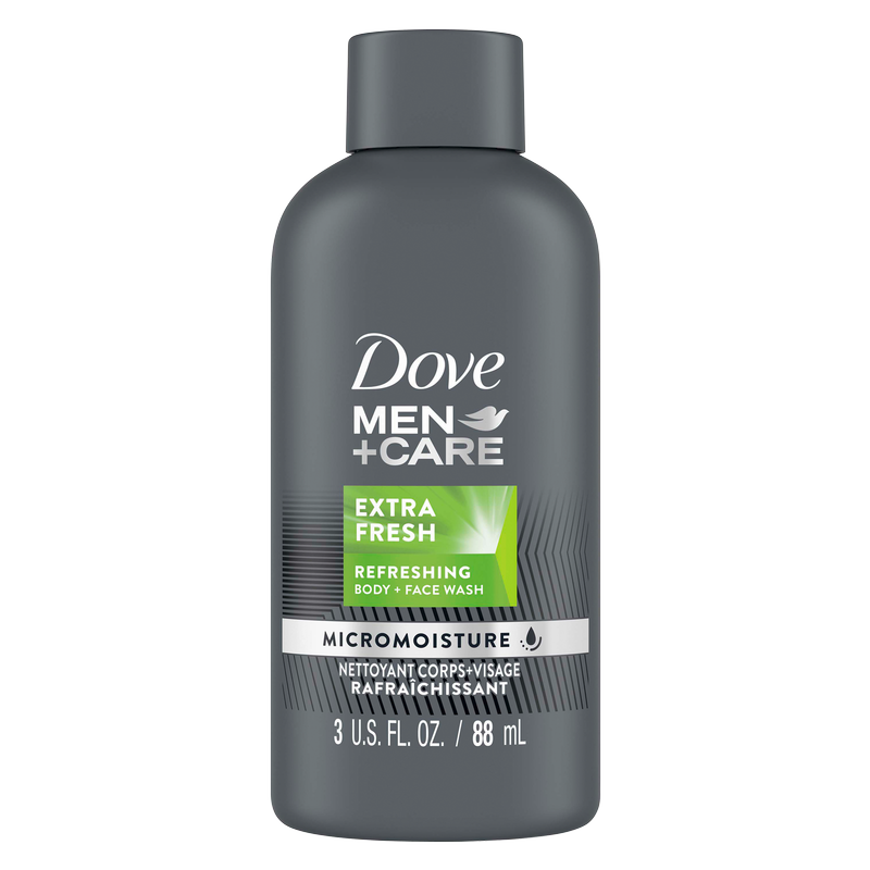 Dove Men+Care Extra Fresh Body Wash and Face Wash 3oz