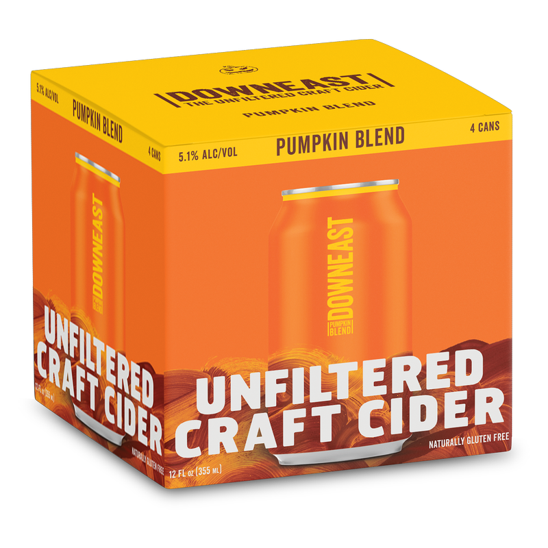 Downeast Cider Seasonal - Pumpkin Blend 4pk 12oz Can 5.0% ABV