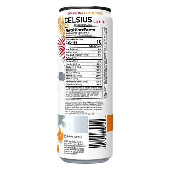 CELSIUS Sparkling Fantasy Vibe 12oz