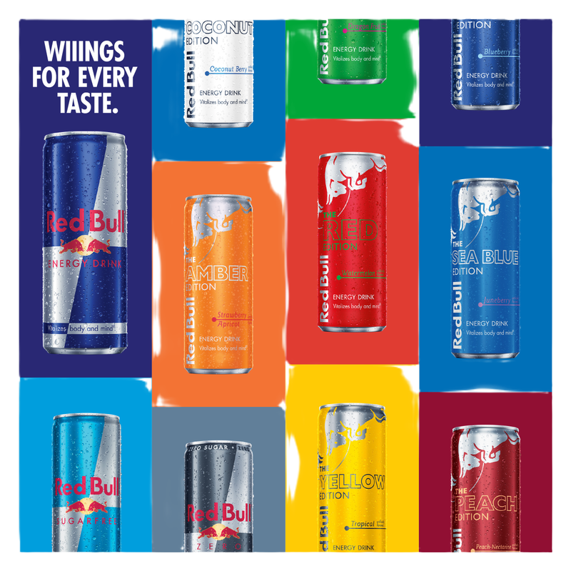 Red Bull Energy Drink, Sugar Free, 8.4 Fl Oz (6 pack)