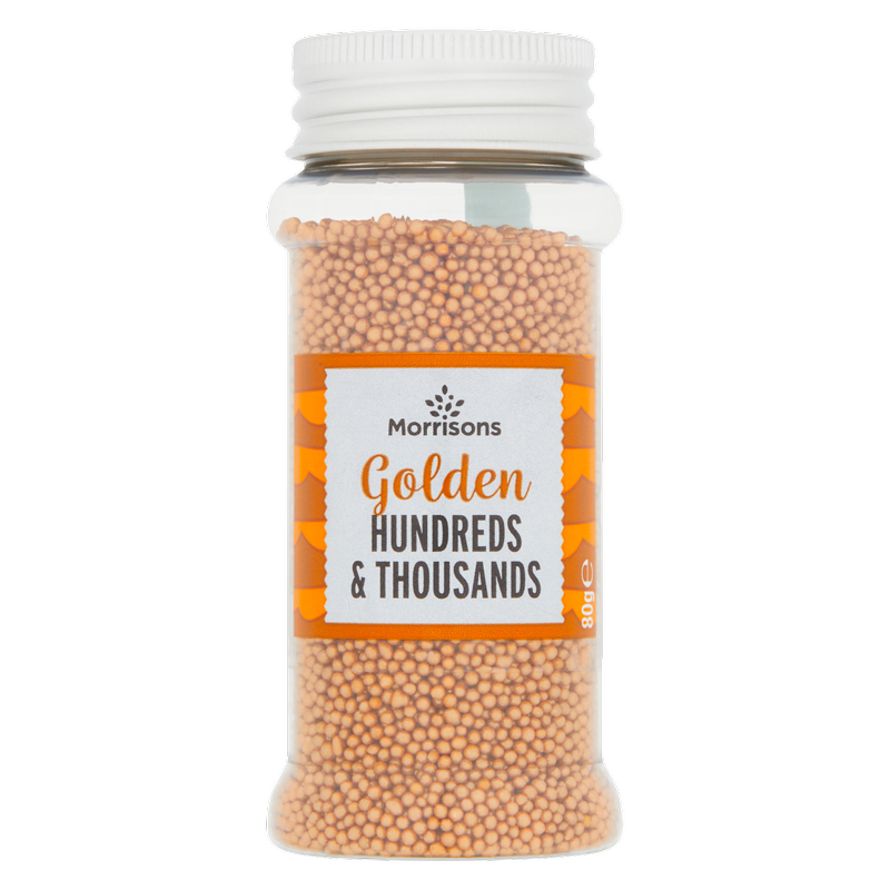 Morrisons Gold Hundreds & Thousands Sprinkles, 80g