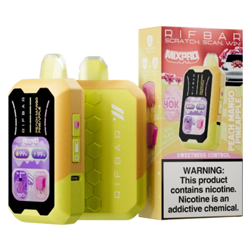 RifBar MixPro Peach Mango Pineapple Disposable Vape 40,000 Puffs
