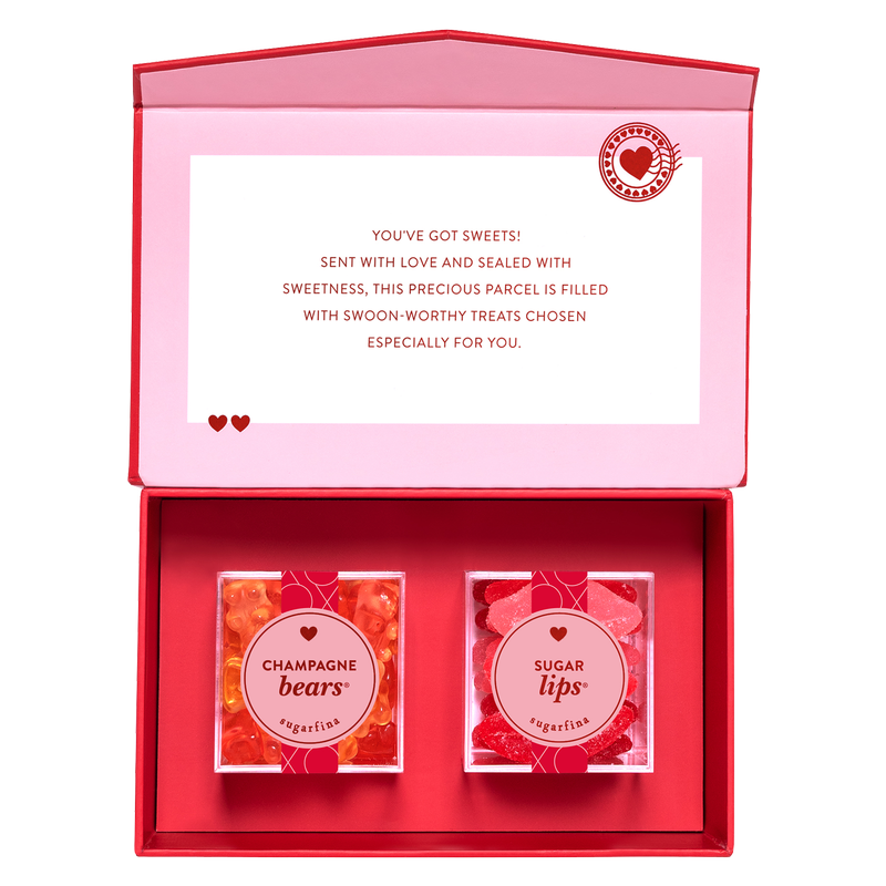 Sugarfina Love Mail Valentine's Day 2pc Bento Box 7.1oz