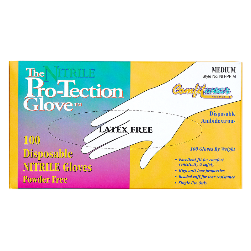 Nitrile Pro-Tection Latex Free Gloves 100ct