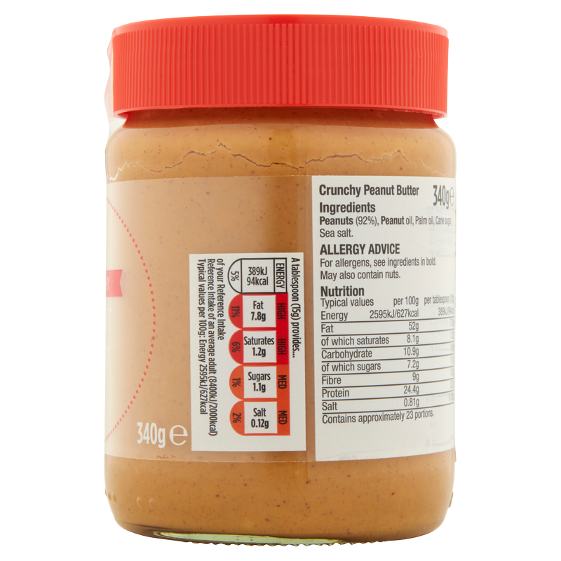 Morrisons Crunchy Peanut Butter, 340g