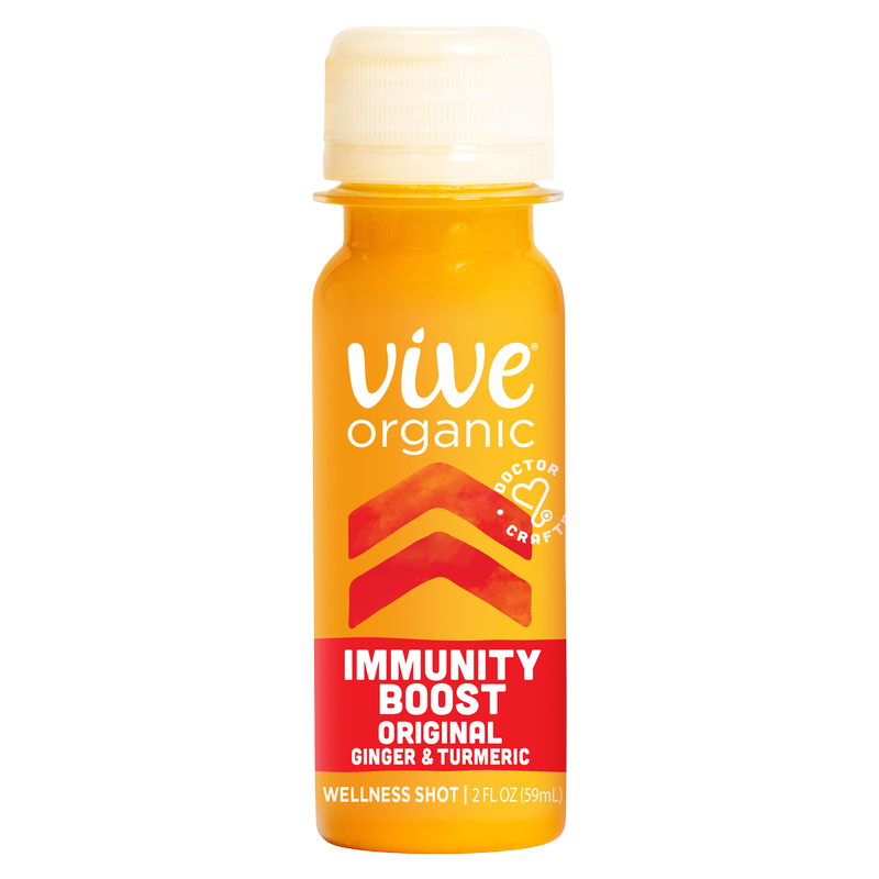 Vive Organic Immunity Boost Original Ginger & Turmeric Shot 2oz B